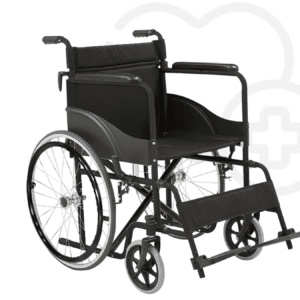 Silla de Ruedas Basica con Descansapie (NEGRO)
