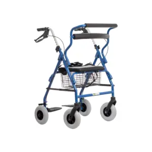 Andadera Rollator de Aluminio HIBRIDA Color: Azul