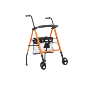 Andadera Rollator Sencilla   Color: Naranja