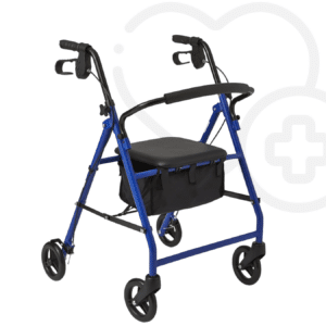Andadera Rollator de Acero Color: Azul