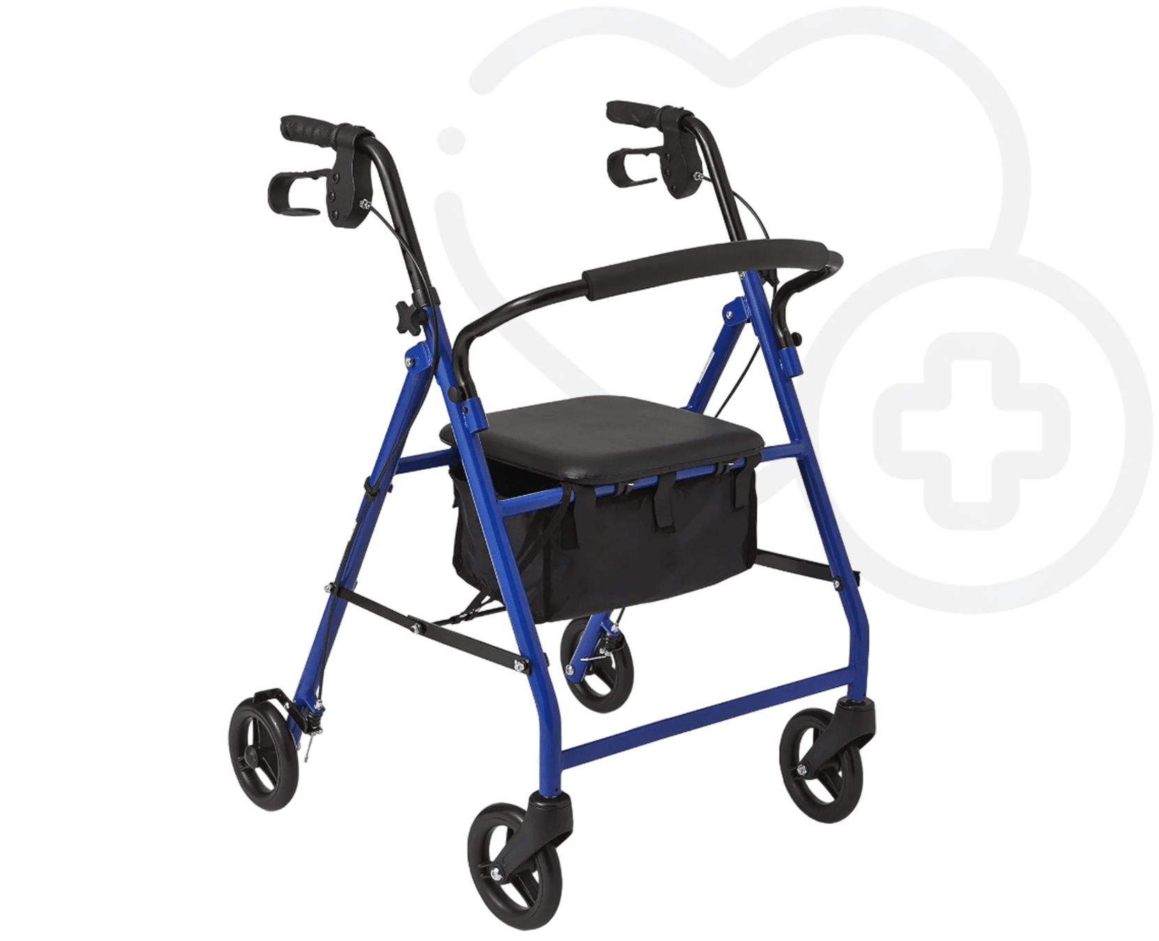 Andadera Rollator de Acero Color: Azul
