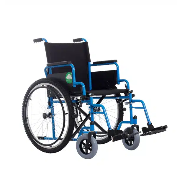 Silla de Ruedas 19" Todo Terreno con Descansapie (AZUL) - Imagen 2