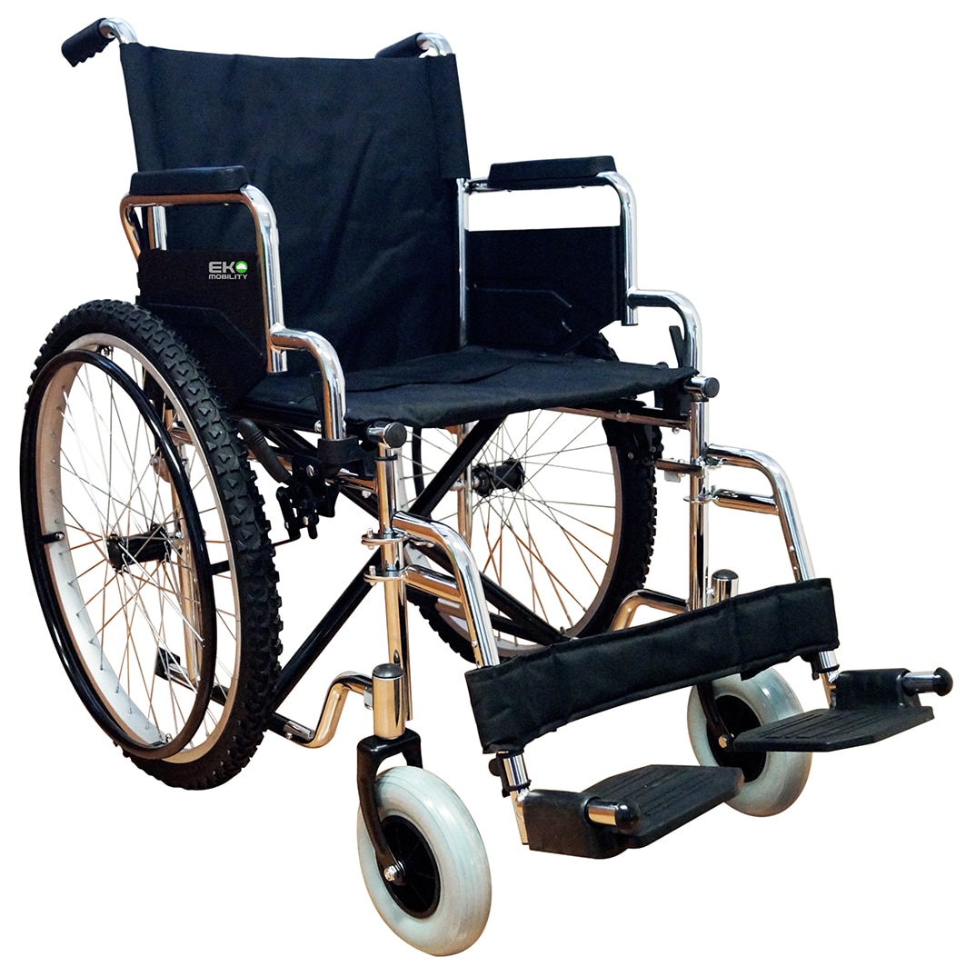 Silla de Ruedas 19" Xtreme con Descansapie (CROMADA)