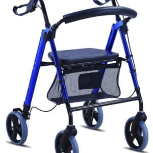 Andadera Rollator de Aluminio Color:  Azul