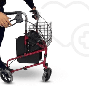 Andadera Rollator de 3 Ruedas Color:  Rojo